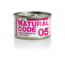 Natural Code 05 pollo e prosciutto 85gr